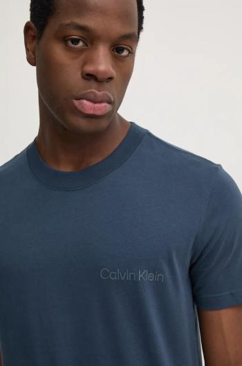 Bavlněné tričko Calvin Klein Jeans tmavomodrá barva, s potiskem, J30J326402