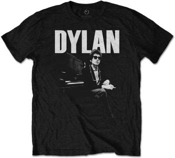 Bob Dylan Ing At Piano Unisex Black S