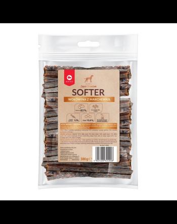 MACED Super Premium Softer economy pack 500 g Recompense caini, cu carne de vita si morcovi