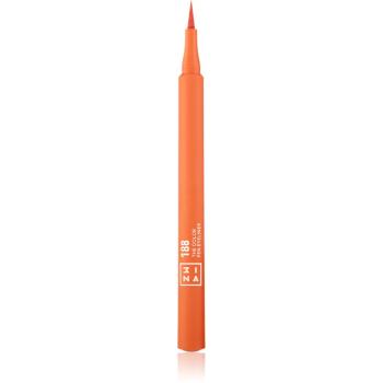 3INA The Color Pen Eyeliner oční linky ve fixu odstín 188 - Orange 1 ml