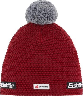 Eisbär Jamie Pompon SKA Beanie Burgundy/Grey UNI Čepice