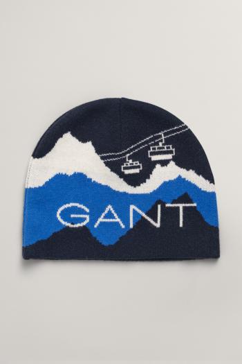 ČEPICE GANT GRAPHIC BEANIE EVENING BLUE