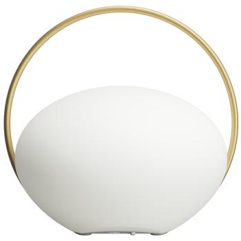 Přenosná stolní lampa ORBIT 19 cm, zlatá, hliník, Umage