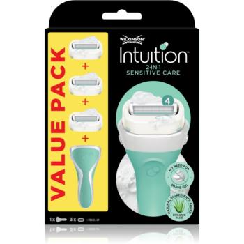 Wilkinson Sword Intuition 2 in 1 Sensitive Care holicí strojek + náhradní hlavice 3 ks