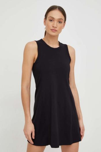 Šaty Dkny černá barva, midi, DP2D4754