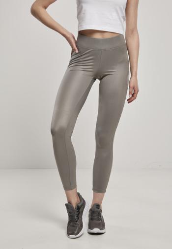 Urban Classics Ladies Imitation Leather Leggings asphalt - M