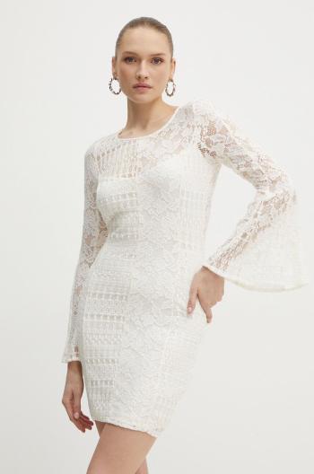 Šaty Guess NICKI béžová barva, mini, W4YK67 KBSV0