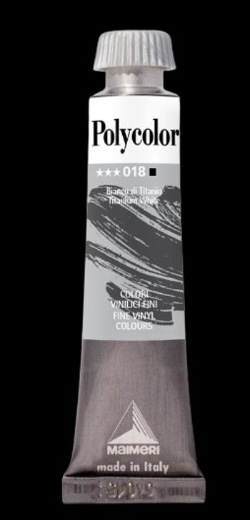 MAIMERI POLYCOLOR - Jemné vinylové farby 018 - titanium white, 20 ml