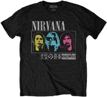 Nirvana Tričko Japan! Unisex Black XL