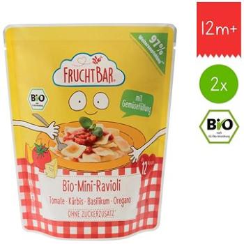 FruchtBar BIO mini ravioly s rajčatovo-dýňovou omáčkou a bylinkami 2× 190 g (8594205750171)