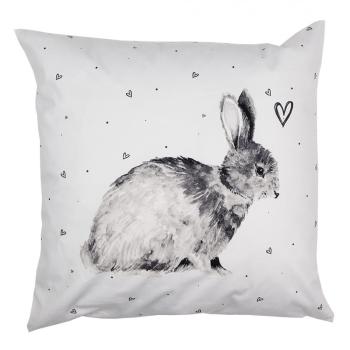 Povlak na polštář s králíčkem a srdíčky Bunnies in Love - 45*45 cm BSL23