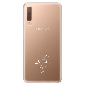 Odolné silikonové pouzdro iSaprio - čiré - Lev - Samsung Galaxy A7 (2018)