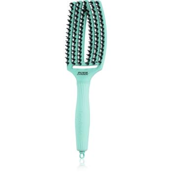 Olivia Garden Fingerbrush Boar & Nylon kartáč na vlasy s nylonovými a kančími štětinami Arctic Teal 1 ks