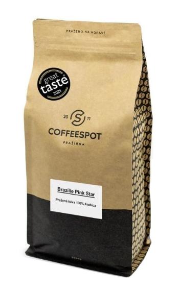 Coffeespot Brazílie Pink Star Scr. 19 zrnková káva 1000 g