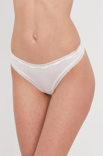 Tanga Calvin Klein Underwear bílá barva, 000QD3763E