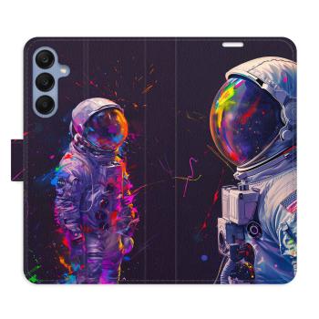 Flipové pouzdro iSaprio - Neon Astronaut 02 - Samsung Galaxy A25 5G