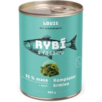 LOUIE RYBÍ S ŘASAMI 400 G Psí konzerva, zelená, velikost