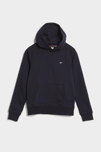 MIKINA GANT SHIELD HOODIE EVENING BLUE