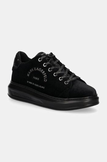 Sneakers boty Karl Lagerfeld KAPRI černá barva, KL62578L