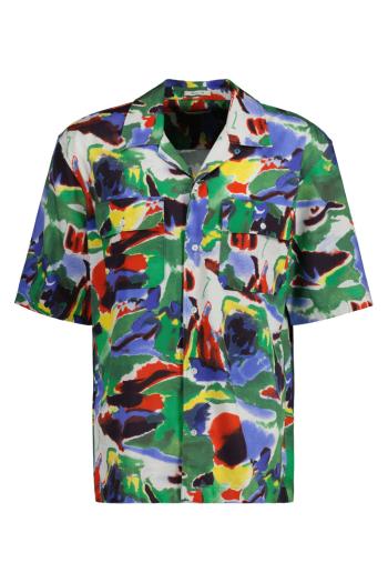 KOŠILE GANT REL COTTON LYOCELL PRINT SS SHIRT MULTICOLOR