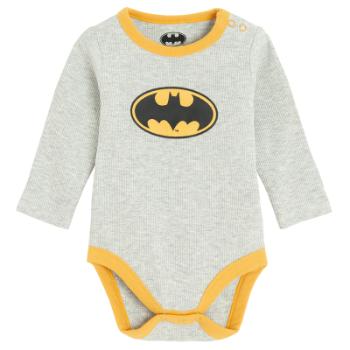 Body s dlouhým rukávem Batman- šedé - 80 GREY MELANGE