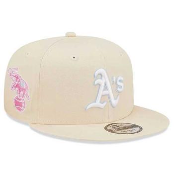 kšiltovka New Era 9FIFTY MLB Pastel Patch Oakland Athletics Cream Beige snapback cap - M/L