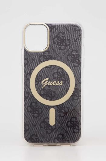 Pouzdro na telefon a nabíječka Guess iPhone 11 6,1'' černá barva