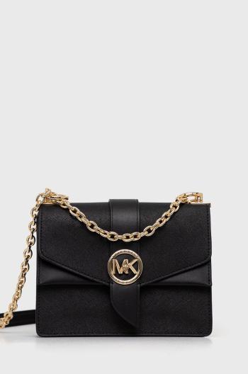 Kožená kabelka MICHAEL Michael Kors černá barva