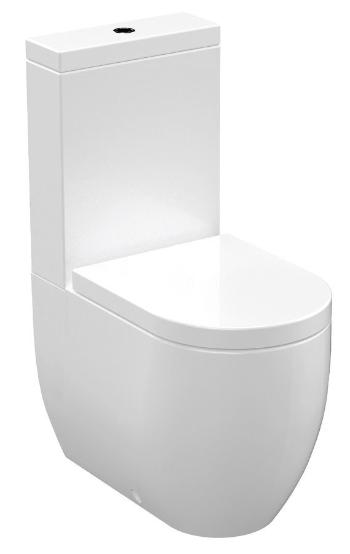 KERASAN FLO WC kombi, spodní/zadní odpad, bílá WCSET11-FLO