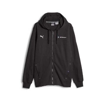 Puma BMW MOTORSPORT FULL-ZIP HOODIE Pánský svetr, černá, velikost