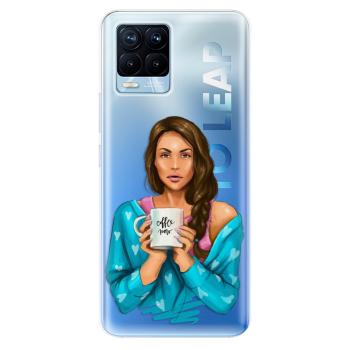 Odolné silikonové pouzdro iSaprio - Coffe Now - Brunette - Realme 8 / 8 Pro