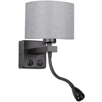 LED Nástěnné svítidlo POLO 1xE27/40W+LED/2W 230V černá (CA0250)