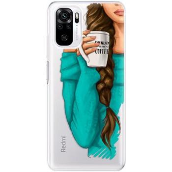 iSaprio My Coffe and Brunette Girl pro Xiaomi Redmi Note 10 / Note 10S (coffbru-TPU3-RmiN10s)