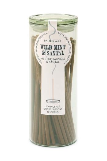 Sada vonných kadidel Paddywax Wild Mint & Santal 100-pack