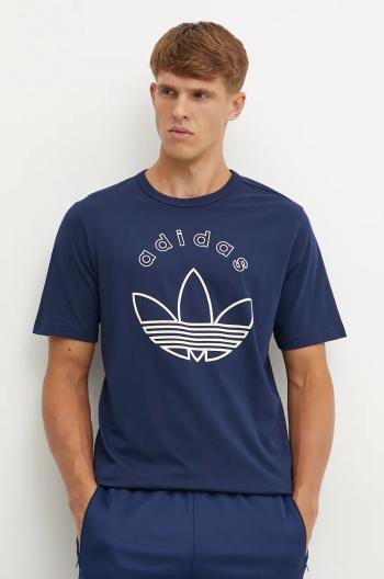 Tričko adidas Originals tmavomodrá barva, s potiskem, IX9598