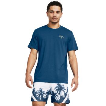 UNDER ARMOUR Curry Emb Splash Tee-BLU XXL