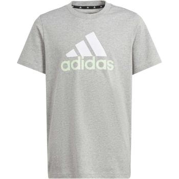 adidas BIG LOGO TEE Chlapecké tričko, šedá, velikost