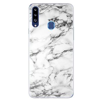 Odolné silikonové pouzdro iSaprio - White Marble 01 - Samsung Galaxy A20s