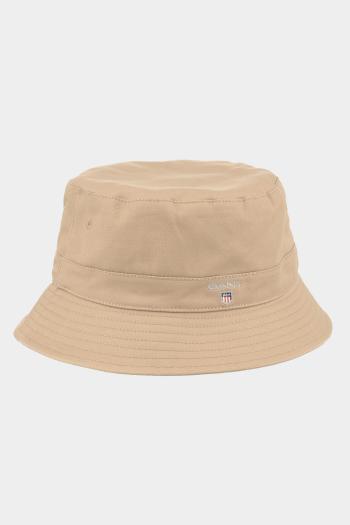 KLOBOUK GANT D1. ORIGINAL SHIELD BUCKET HAT DARK KHAKI