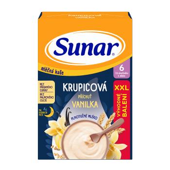 Sunar Mléčná krupicová kaše na dobrou noc vanilková XXL balení 340 g