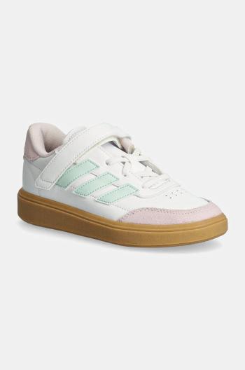 Dětské sneakers boty adidas COURTBLOCK EL C bílá barva, ID6503