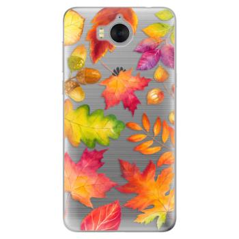 Odolné silikonové pouzdro iSaprio - Autumn Leaves 01 - Huawei Y5 2017 / Y6 2017