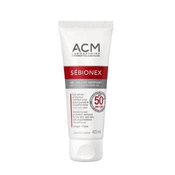 ACM Zmatňující krémový gel SPF 50+Sébionex (Mattifying Sunscreen Gel) 40 ml