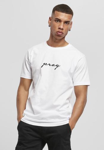 Mr. Tee Pray EMB Tee white - XL