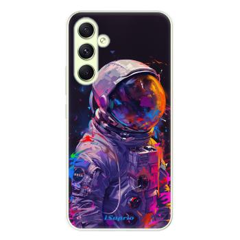 Odolné silikonové pouzdro iSaprio - Neon Astronaut - Samsung Galaxy A54 5G