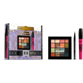 NYX Professional Makeup Limited Edition Xmass Eye Pass Set vánoční dárková sada pro perfektní vzhled 3 ks