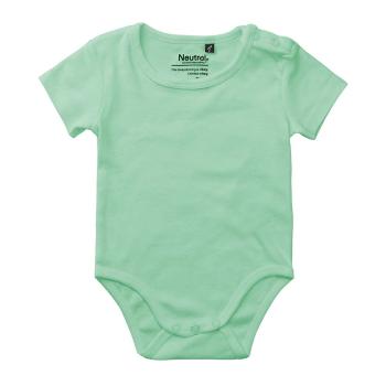 Neutral Dětské body s krátkým rukávem z organické Fairtrade bavlny - Dusty mint | 80