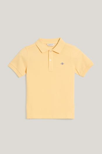POLOKOŠILE GANT SHIELD SS PIQUE DUSTY LIGHT YELLOW