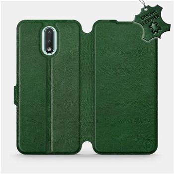 Flip pouzdro na mobil Nokia 2.3 - Zelené - kožené -   Green Leather (5903516157051)