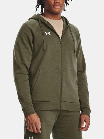 Under Armour UA Rival Fleece FZ Hoodie Mikina Zelená